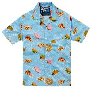 The Hawaiian Shirt by Rowdy Gentleman Abstract Food Print Button Up Men Large